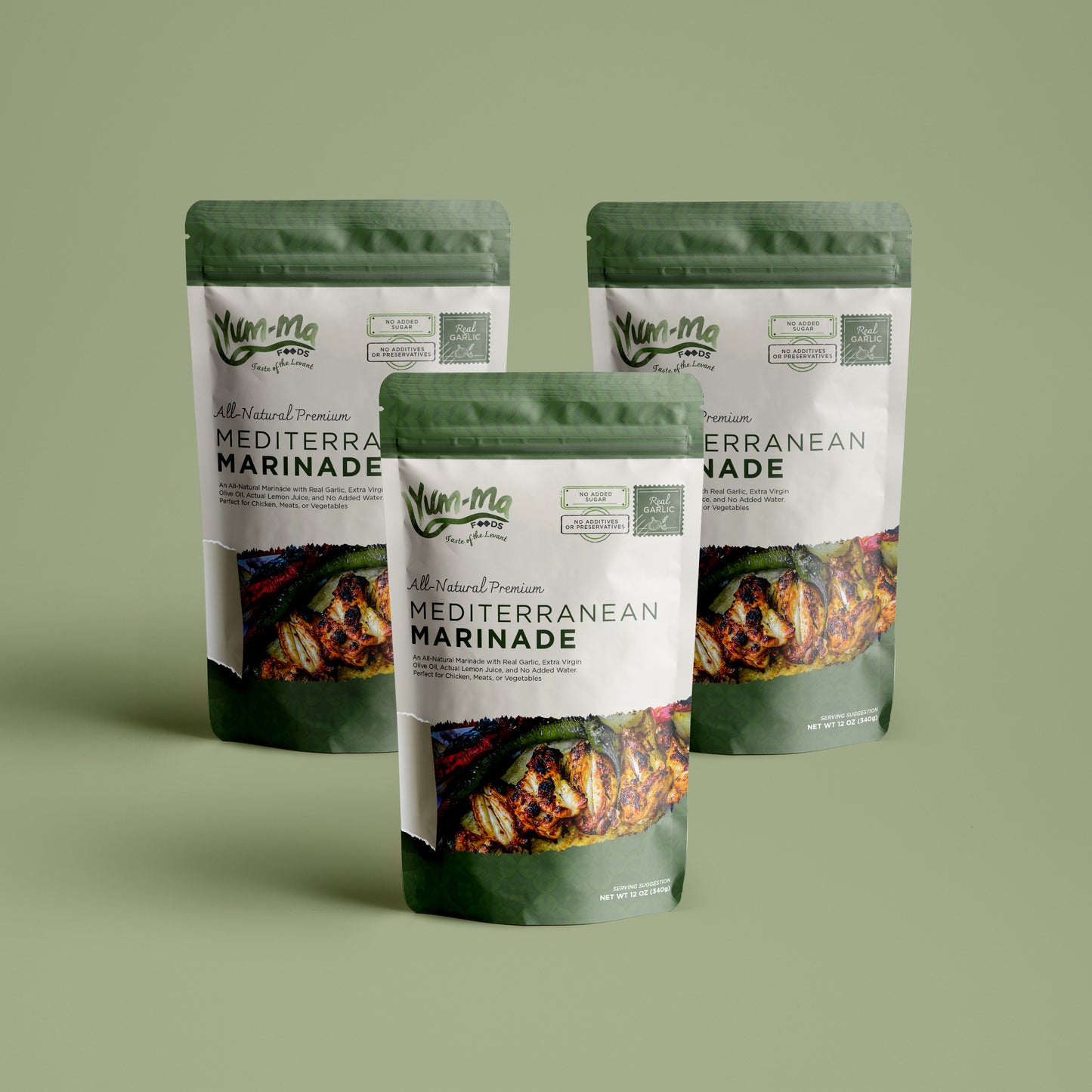 All-Natural Premium Mediterranean Marinade Three Pack
