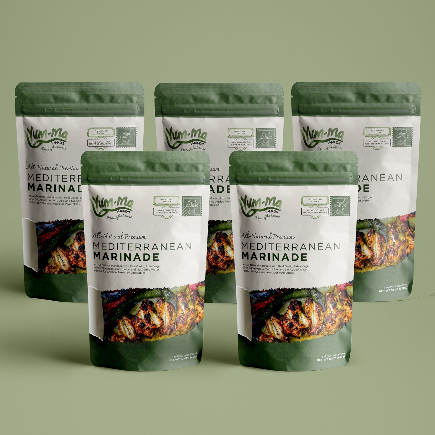 All-Natural Premium Mediterranean Marinade Five Pack