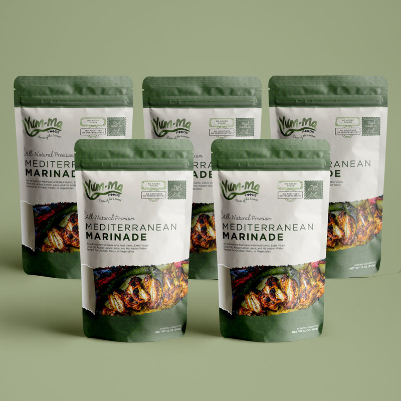 All-Natural Premium Mediterranean Marinade Five Pack
